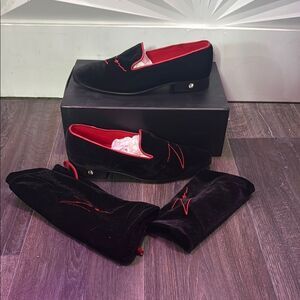 Zeusori Vampire Z Series 1 Elegant Loafers Velvet Silhouette Slippers Men's 10